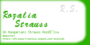 rozalia strauss business card